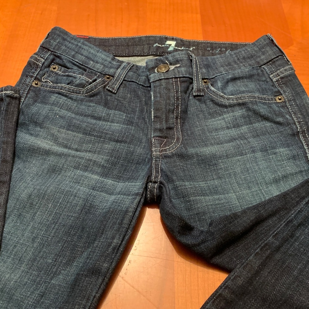 7 For All Mankind Men's Dark Blue Relaxed Jeans